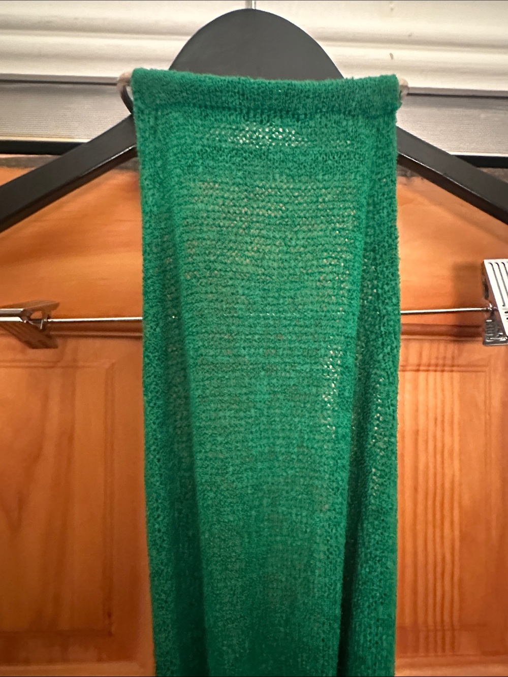 Matte Resort Amara Dress - Emerald Green Knit Scarf